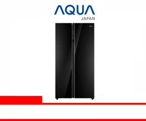 AQUA REFRIGERATOR SIDE BY SIDE (AQR-605IG (BK))