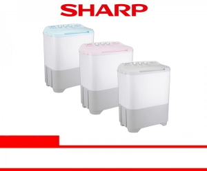 SHARP WASHING MACHINE SEMI AUTO 9 Kg (ES-T90MW-BK/HK/PK)