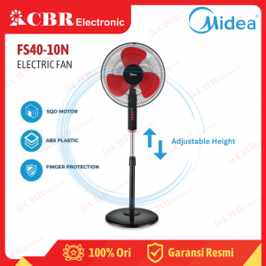 KIPAS ANGIN / STAND FAN MIDEA 16inch FS40-10N - Hitam Merah